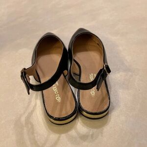 Dune London Black Loafers with Cream Accents